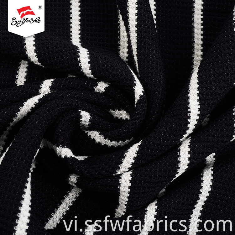 Black White Fashion Stripe Fabric